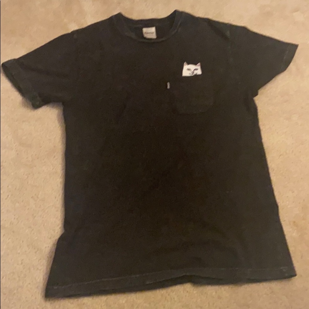 Rip n dip cat flip off t shirt
